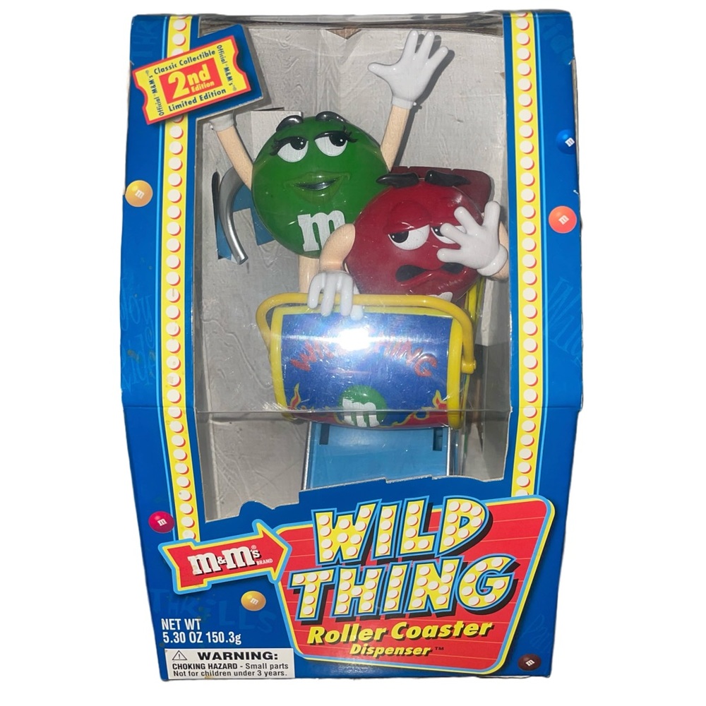 🚨M&m's Wild Thing Roller Coaster Collectible Candy Dispenser🚨